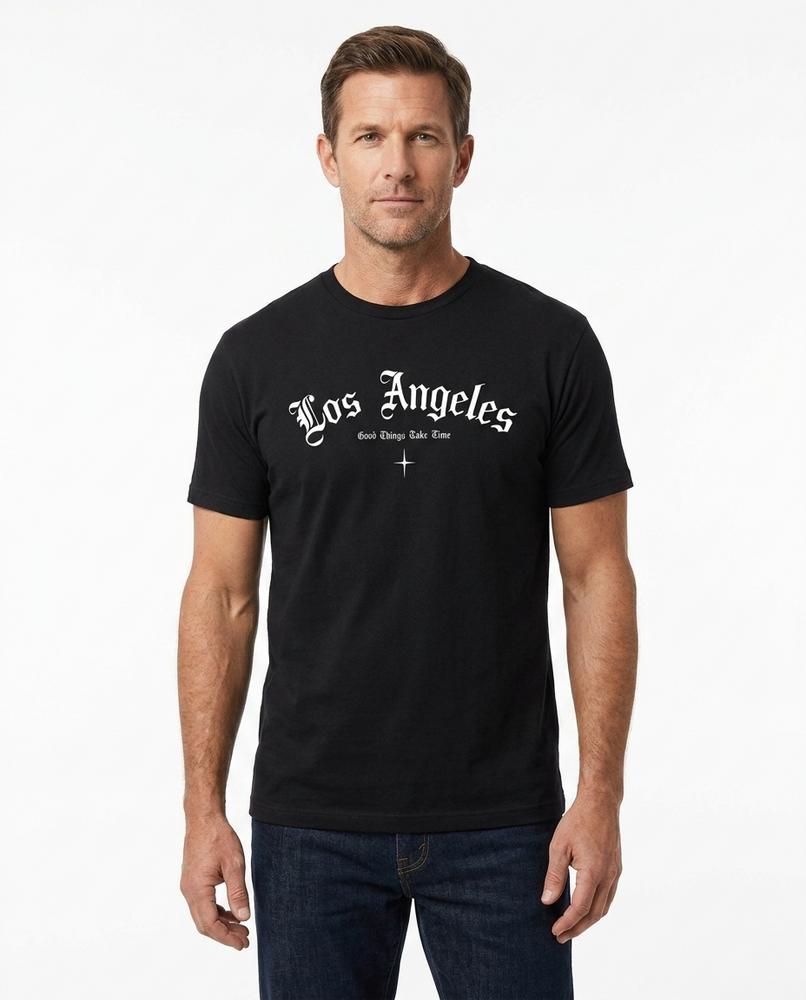 Grunt Line - Los Angeles | Cotton Relaxed-Fit T-Shirt Men