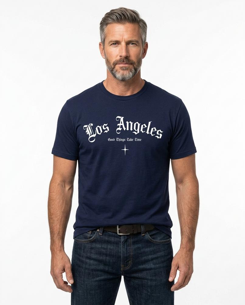 Grunt Line - Los Angeles | Cotton Relaxed-Fit T-Shirt Men