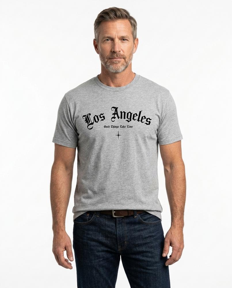 Grunt Line - Los Angeles | Cotton Relaxed-Fit T-Shirt Men