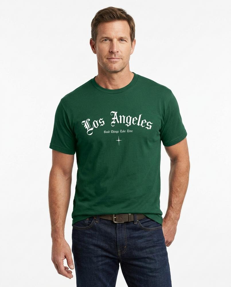 Grunt Line - Los Angeles | Cotton Relaxed-Fit T-Shirt Men
