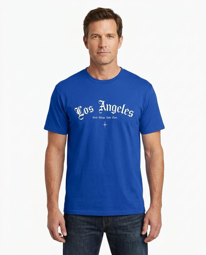 Grunt Line - Los Angeles | Cotton Relaxed-Fit T-Shirt Men