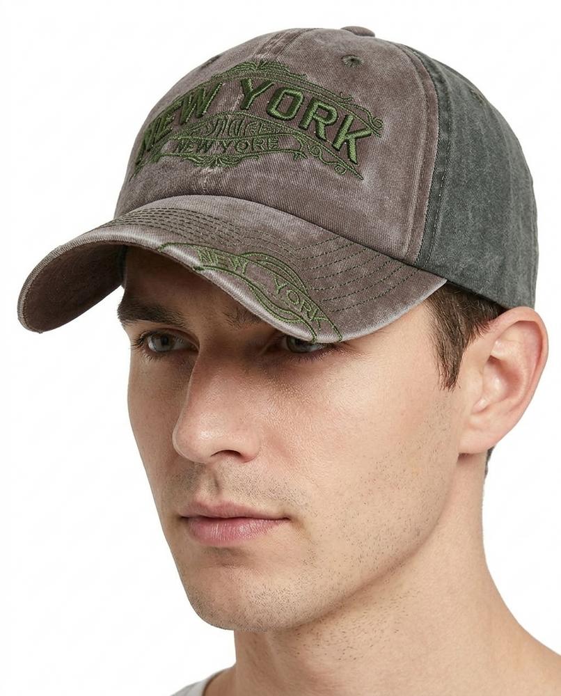Grunt Line - Vitor | Washed-Out Embroidered Baseball Cap Unisex