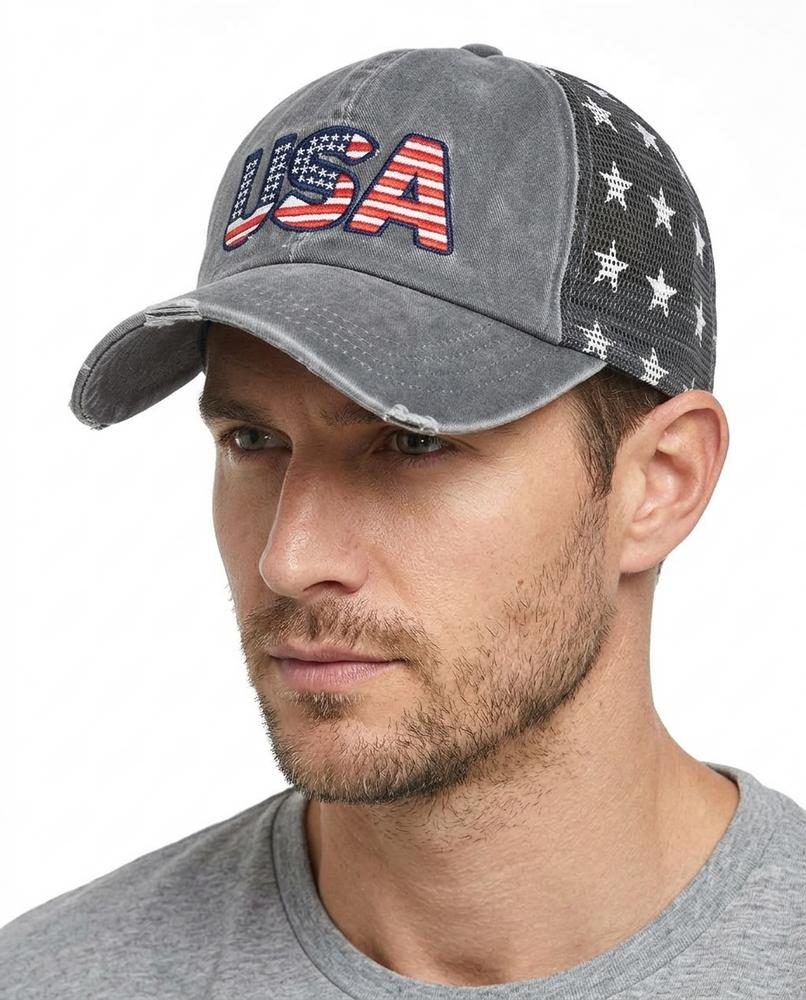 Grunt Line - Kamin | Embroidered Distressed Baseball Hat Unisex