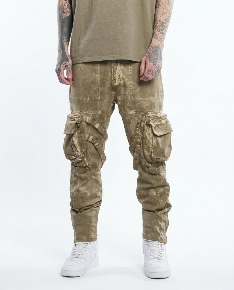 Grunt Line - Nomor | Washed Cargo Pants Men