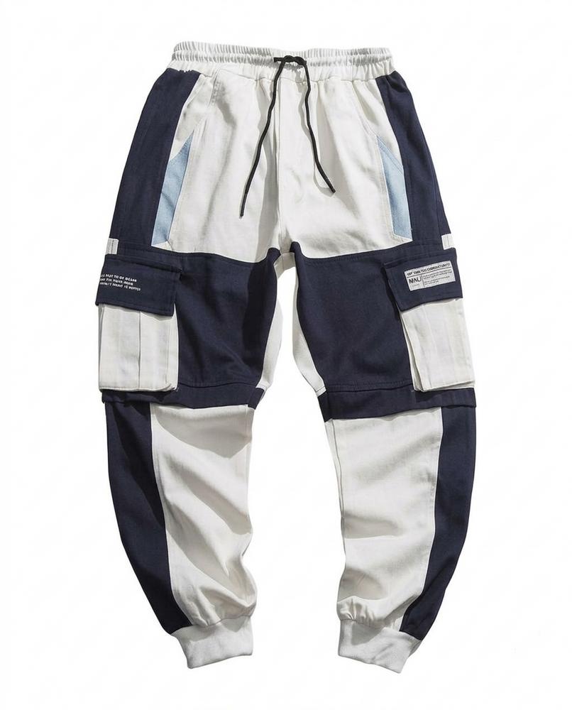 Grunt Line - Zevel | Color-Blocked Tapered-Fit Pants Men
